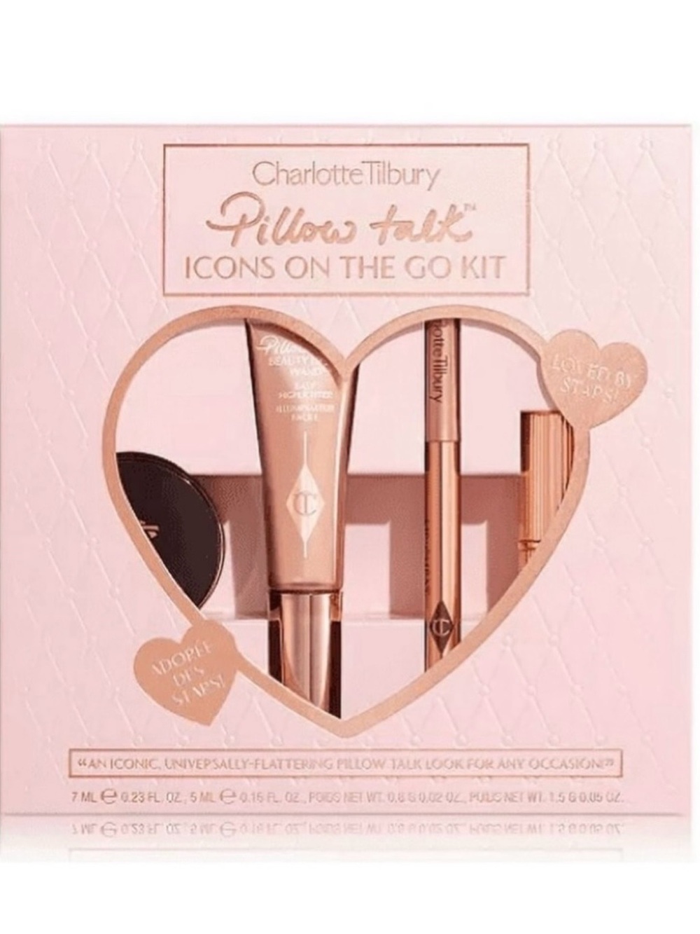 CHARLOTTE TILBURY-PILLOW TALK-ICONS ON THE GO KIT- NEW IN BOX